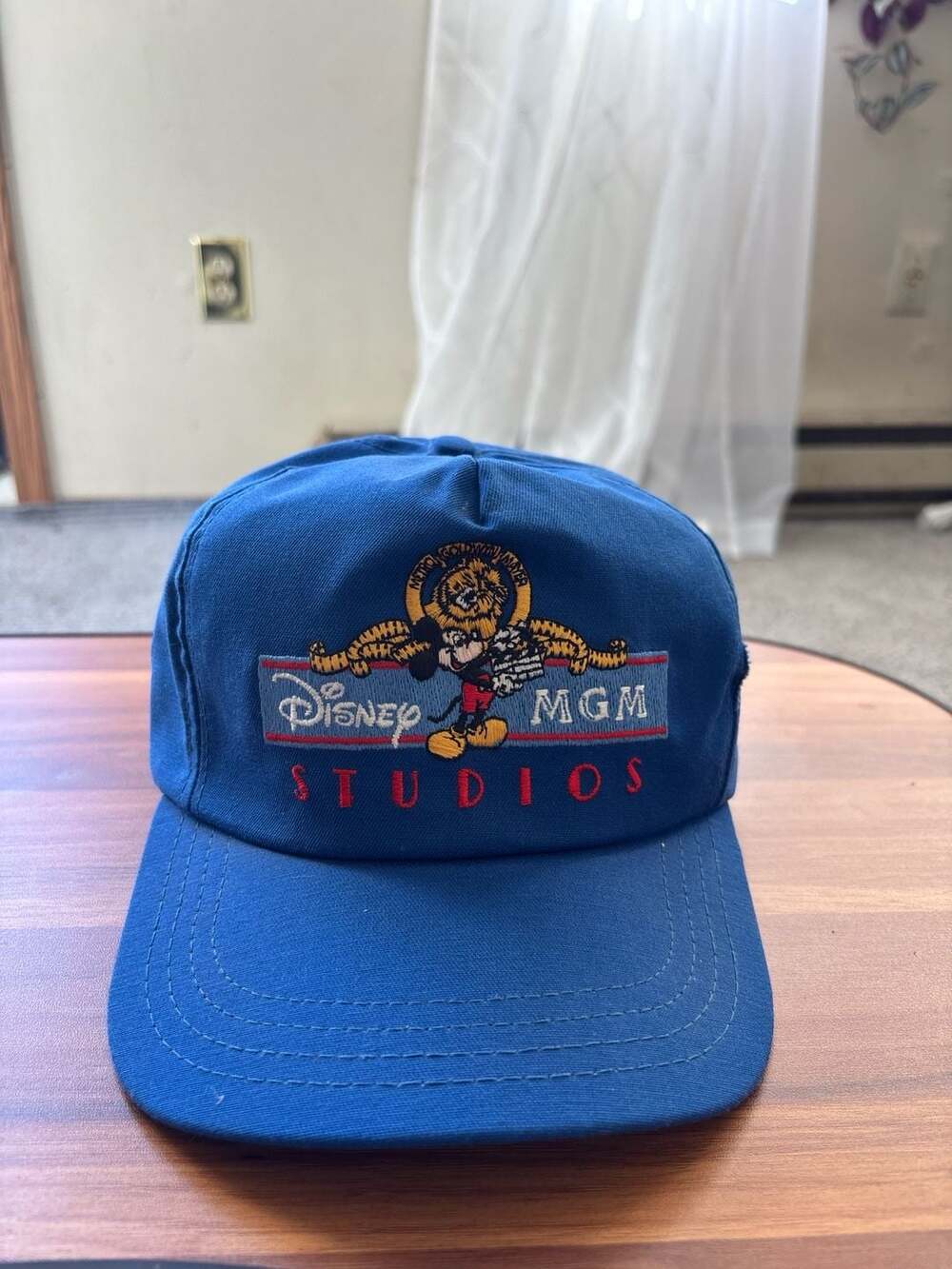 Disney MGM Studios Vintage Hat Cap Mickey Mouse Embroidered Blue